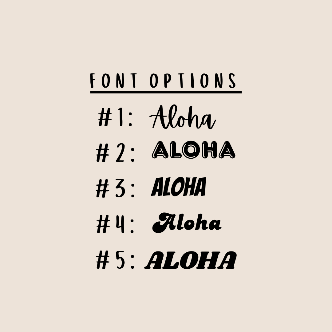 Custom Hawai'i License Plate Sticker