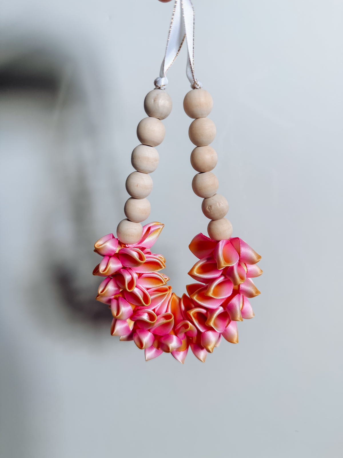 Pink Plumeria Car Lei