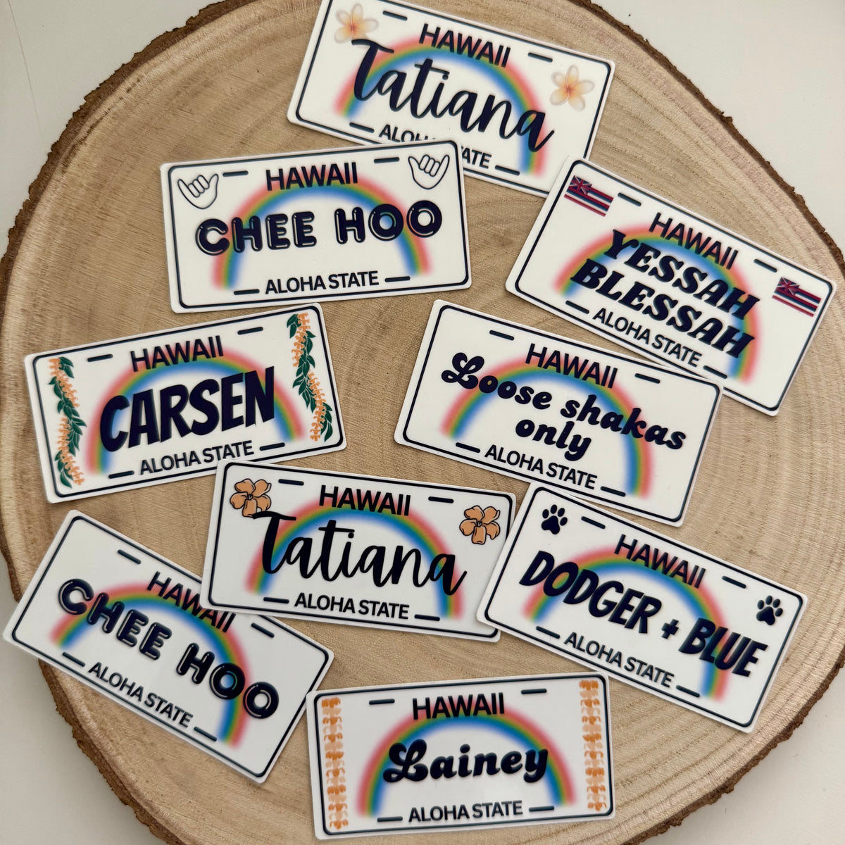 Custom Hawai'i License Plate Sticker